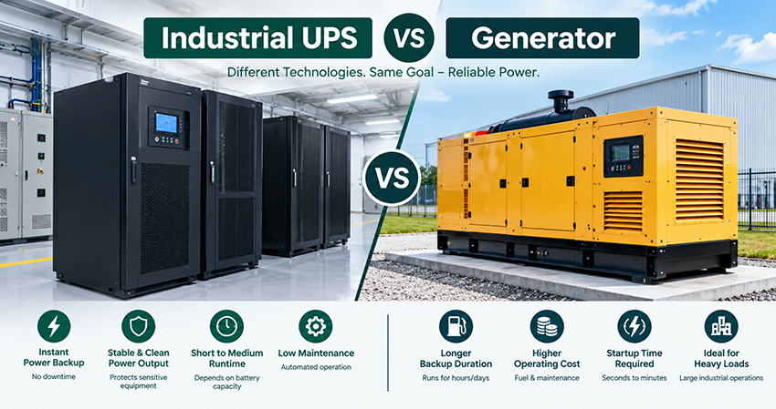 Industrial UPS Vs Generator